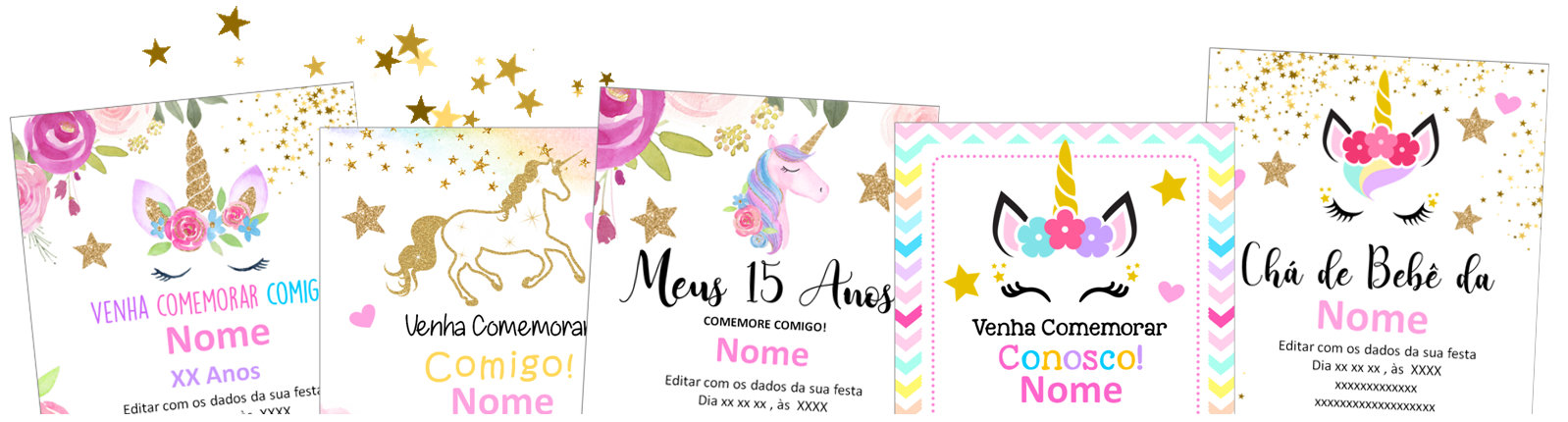 ▷ Convite de Aniversário Personalizados Modelos Grátis para editar