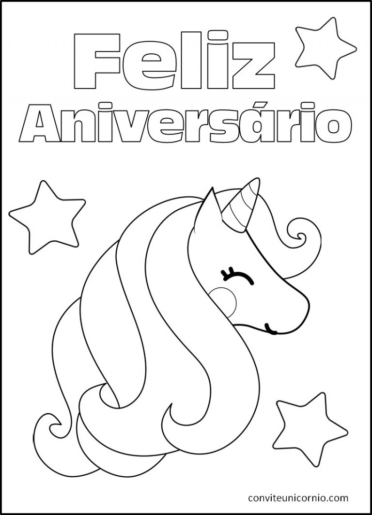 Unicornio para Colorir