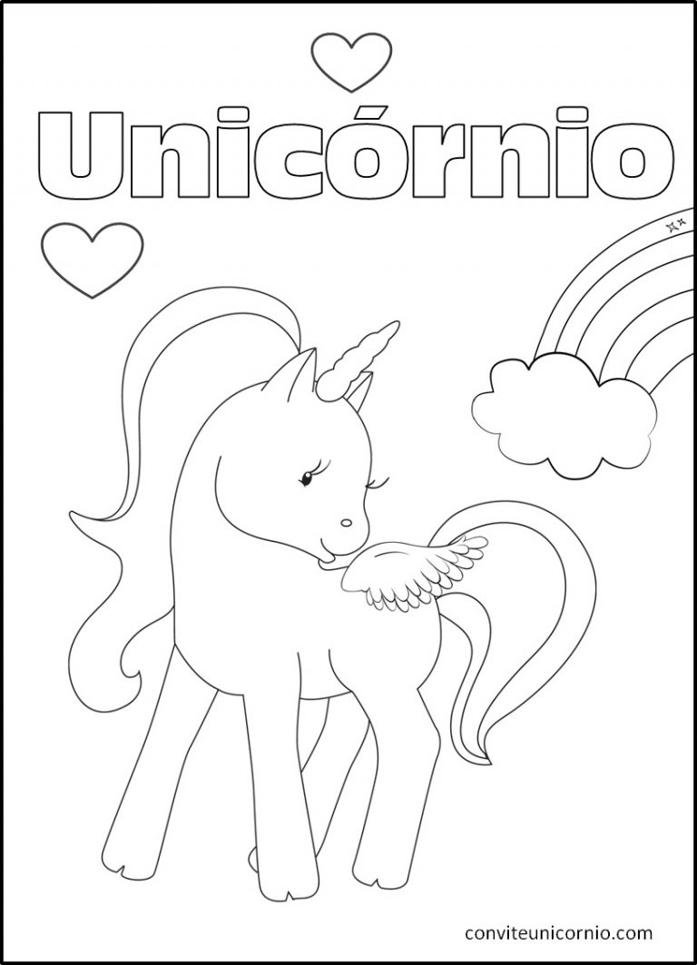 Unicornio para Colorir