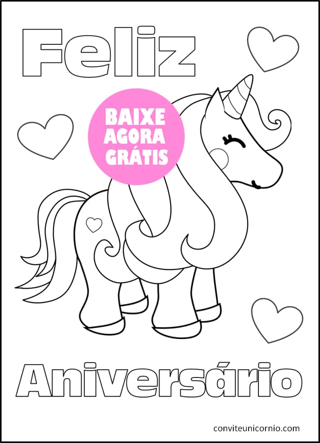 unicórnio para colorir online